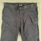 James Perse Soft Drape Utility Pants Womens 4 Navy Cotton Drawstring Pull On