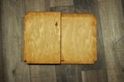 Vintage Wood Scrapbook Photo Album   Sailboat Motif