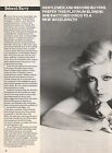 Vtg 1979 Deborah Harry Photo 2-pg Clipping Blondie Lead Singer 40x27cm Peo1279