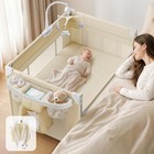 4-in-1 Portable Baby Bassinet   Crib Sleeper With Diaper Changer  Foldable Playa
