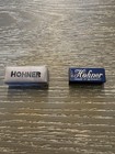 Lot Of 2 Hohner Mini Harmonica Little Lady Germany   Case Vintage