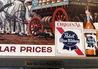 Vintage Pabst Original Blue Ribbon Print Advertising 39  X 22  At Popular Prices