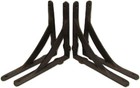 Set Of 4 New 7 5  Cast Iron Shelf Brackets Antique Style Rustic Ironbridge Arch