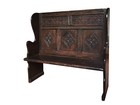 Rare 18th Century Jacobean Church Stool Bench  - Solido Oak   