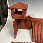 1960   s Vintage Marx Fort Apache Playset Pieces Walls Watchtowers