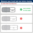 4 5ft 4 6ft Hard Tonneau Cover For 2022-2025 Ford Maverick Truck Bed Tri-fold