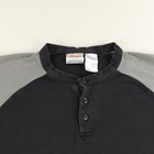 Rasco Shirt Mens Large Gray Black Fr Flame Resistant Henley Workwear Nfpa 2112