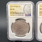 2024 Morgan   Peace Dollar 2 Coin Set  1 Ngc Ms70