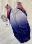 New Aly Raisman Gk Elite Gymnastics Leotard Patriot Bling Usa Flag Tank Size  As