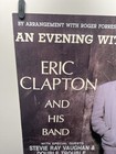 Eric Clapton 1st Poster Advertising Last Concert By Stevie Ray Vaughan 1990