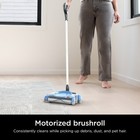 Cordless Sweeper  10  Path  Motorized Brushroll  Pet-friendly  V2700z Blue