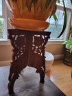 Indian Carved Wood Hinged 3 Legged Stand 