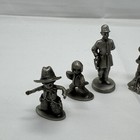 Vintage Hudson Pewter Miniature Figurines Lot Of 7 Football Baseball Sheriff