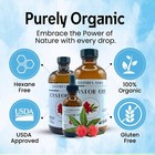 Natures Aura Organic Castor Oil - Glass  8 Oz    Cold Pressed  Hexane Free  Pure