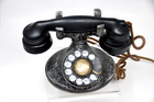 Antique Vintage Western Electric 202 D1 Desk Telephone Rotary Dial   E1 Handset