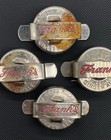 Vintage Frank s Ginger Ale Good Mixer Metal Bottle Reseal Cap Lot Of 4