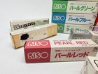 Vintage Riso Gocco Hi-mesh Ink Lot 17 Tubes Japan Pearl Silver Fabric