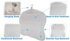 Ergonomic Bathtub Pillow With 6 Suction Cups  3d Air Mesh  Anti-bacterial   Hook