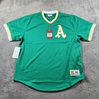 Vintage Mitchell   Ness Cooperstown Collection Oakland As Mesh Jersey Mens Xl 