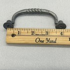 6 Vintage Cabinet Drawer Pulls Aged Pewter Twisted Rope Furniture Hardware