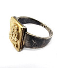 200 Bc Ancient Roman Greek High Carat Gold Silver Ring Erotic Motive Artifact
