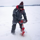Eskimo E40  Electric Auger  8-inch  Composite Bit  Red