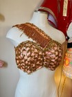 1930   s Sequin And Fringe Burlesque Showgirl Bralette
