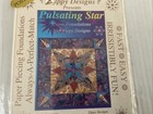 Zippy Designs Paper Piecing Pulsating Star Quilt Pattern With Foundation Papers