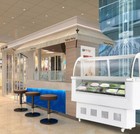 220v Hard Ice Cream Display Case 12 Pans Display Freezer Showcase Refrigerated