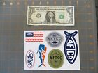 6 Assorted Aftco Fishing Sticker Set - 7 X 5 Inch