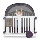 Baby Crib Tent  Safety Pop Up Crib Net To Keep Baby From Drak Gray With Bag