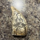 Set Of 8 Scrimshaw Reproduction Whale Teeth Resin Sperm Whale Walrus