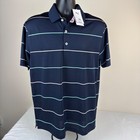 Puma X Arnold Palmer Rugby Stripe Golf Polo Shirt Men s 2xl Xxl Blue Pink New