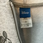 Disney Mickey Mouse Zip Hoodie Womens M - Gray Fleece Sweatshirt Full Zip 