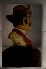 Vintage Michael Garman Scout Bust Statue Sculpture Western Art Decor Signed
