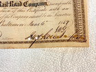 1859 Johns Hopkins Signed B o Rr John Brooks Stock Certificate Hospital Founder