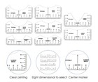8 T Shirt Ruler Guide Set Centering Tool Heat Press Vinyl Cricut Sublimation
