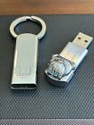Rare  Dunhill London  925  999 Sterling Silver Bulldog 1 Gb Usb Keyring