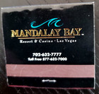 Mandalay Bay Casino Las Vegas Hotel Pic Full Unstruck 30 Strike Matchbook