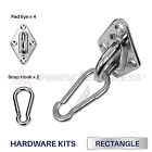 6 Inch Rectangle Sun Shade Sail Stainless Steel Hardware Installation Kit Tool