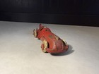 Vintage Hubley Cast Iron Boat Tail Race Car     Red  Original Paint