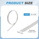 Nichrome Flat Heater Wire 6 5ft 2m x0 2mmx5mm High Temp Wire Black  Silver