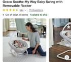 Graco Soothe My Way Baby Swing With Removable Rocker - Madden  2137842 