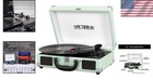 Journey Bluetooth Portable Suitcase Record Player     Mint 3-speed Vinyl Player