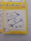 Vintage Aunt Martha s Hot Iron Embroidery Transfers Lot Of 4