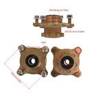 4 Lug Front Wheel Rim Hub 17mm Bearing Go Kart Cart Atv Quad Buggy Drift Trike