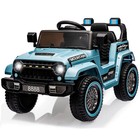     12v Kids Ride On Truck Car W remote Control 3 Speeds Led Lights Horn Music  Mp