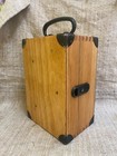Vintage Wooden Storage  Box From The Measuring Device Made In Slovakia 