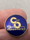 Rare C o For Progress Chesapeake And Ohio Railroad Lapel Pin Vintage 1549