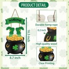 St Patricks Day Decorations St Patricks Day Wreath Door Decorations Wooden Wreat